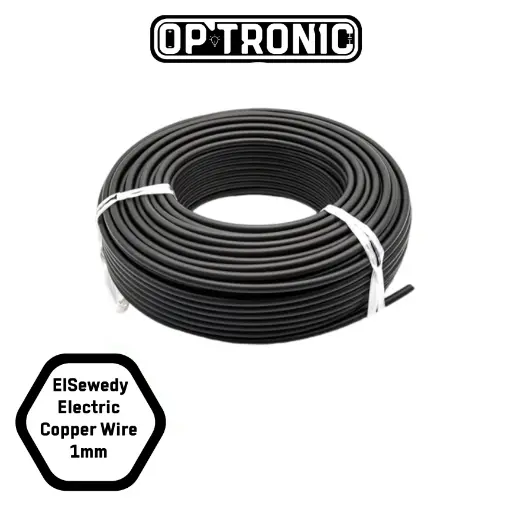 El Sewedy Electric Copper Wire 1mm ( 1Meter) Black