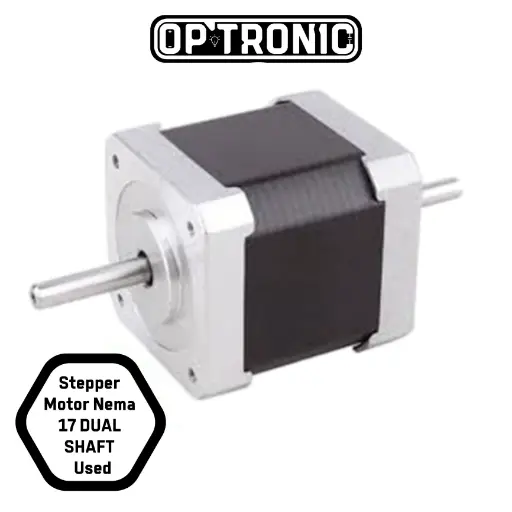 Stepper motor Nema 17 DUAL SHAFT - used