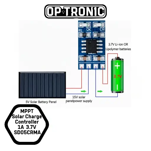 MPPT Solar Charge Controller 1A  3.7V - SD05CRMA