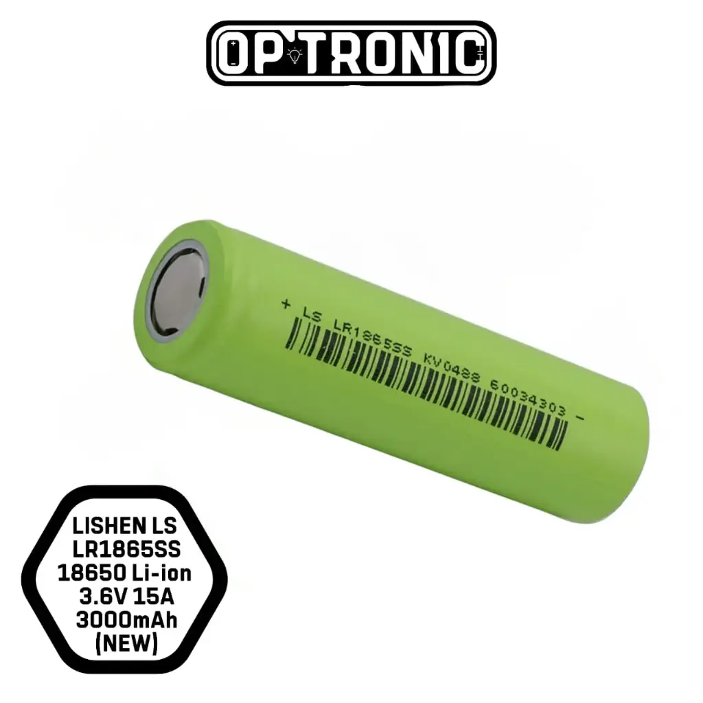 Li-ion Battery 18650 4.2/ 3.6V 3000mAh 5C 15A high drain Lishen ...