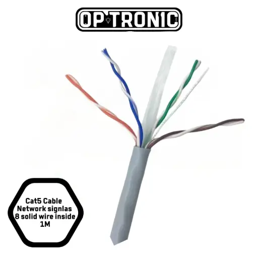 Cat5 Cable Network ,signlas (8 solid wire inside) 1M