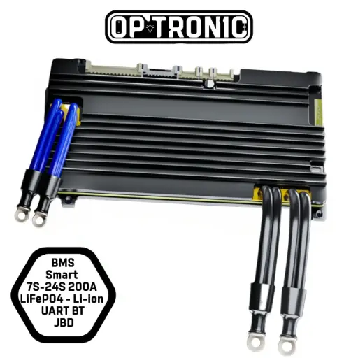 BMS Smart 7S-24S 200A (LiFePO4 - Li-ion) - UART BT (Built-in Bluetooth) JBD