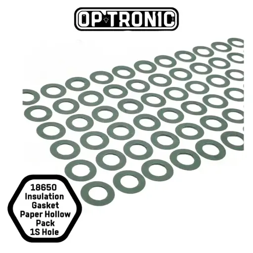 18650 Battery Insulation Gasket Paper Hollow Pack 1S Hole