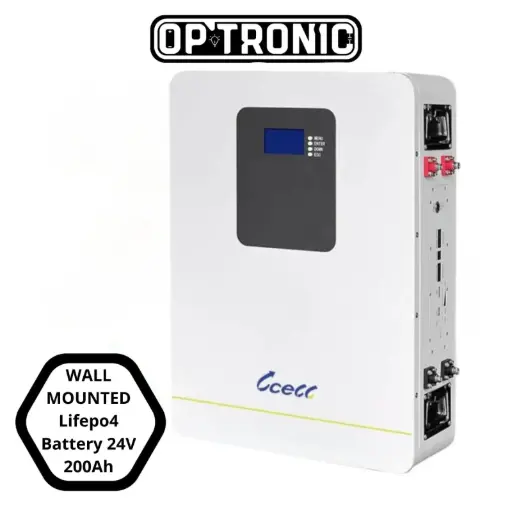 WALL MOUNTED Smart Lifepo4 Battery 24V / 25.6V 200Ah