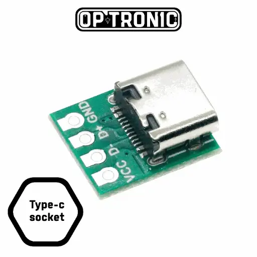 Type-C Socket 4Pin Female Connector Jack Charging Port USB 3.1