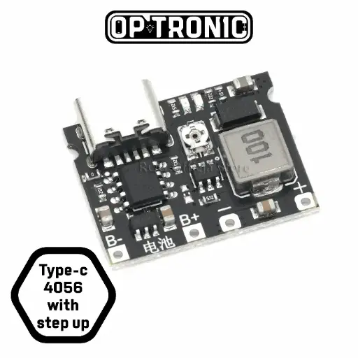 TP4056 with Step Up Boost Module (4.2V-28V)