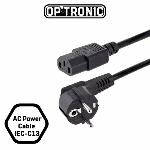 AC Power Cord (Cable) with IEC-C13 Connector (original High Quality)