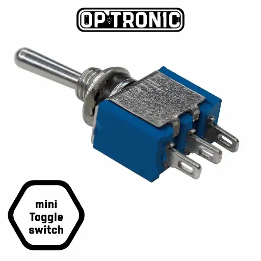 Mini Toggle Switch 3 Pins-SPDT-ON-ON (6A,125VAC)