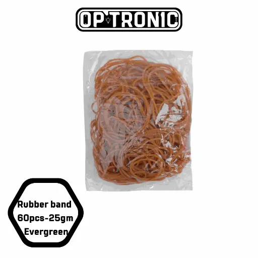 Rubber band 60pcs-50gm  Evergreen