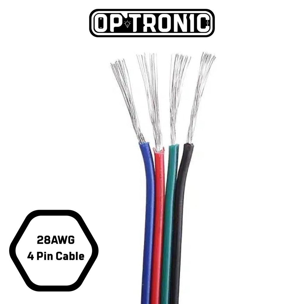 28AWG 4 Pin Cable 1Meter | OP-Tronic