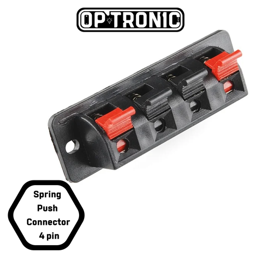 Spring Push Release Connector (Audio Speaker Terminals Plug Socket) 4p