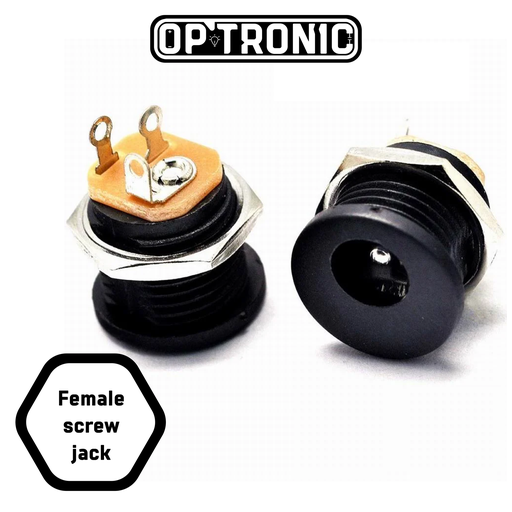 DC Socket Connector Screw Female Jack 5.5*2.1mm