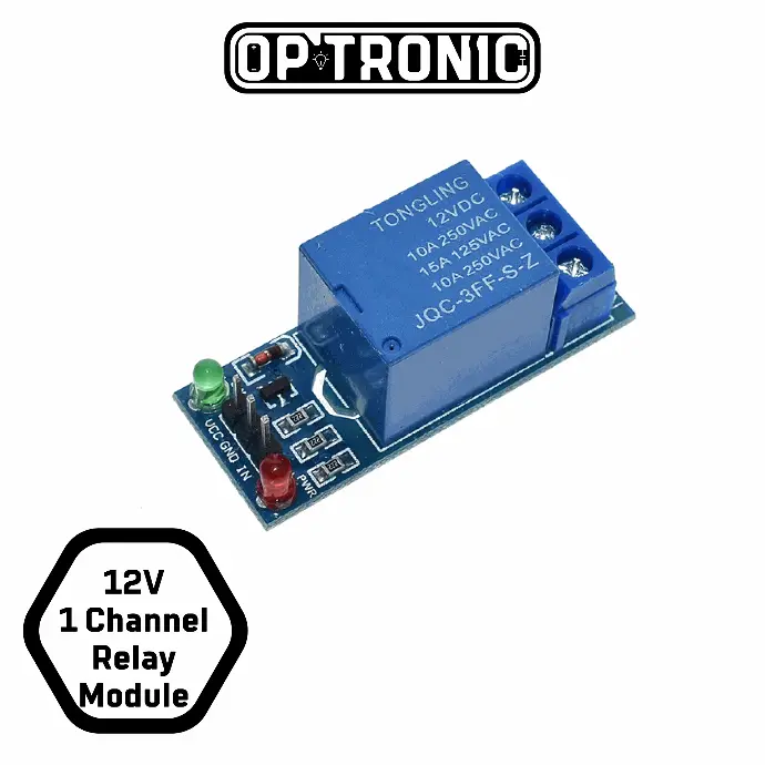 Relay Module (12V-10A) 1 Channel | OP-Tronic