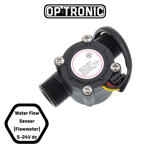 Water Flow Sensor (Flowmeter) 5-24V dc YF-S201