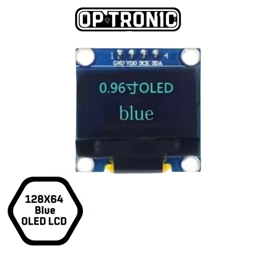 OLED LCD LED Display 0.96 Blue color 128X64