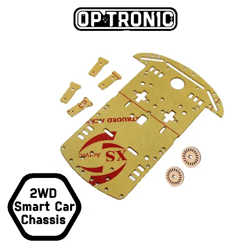 2WD Acrylic Plate For Smart Car Chassis